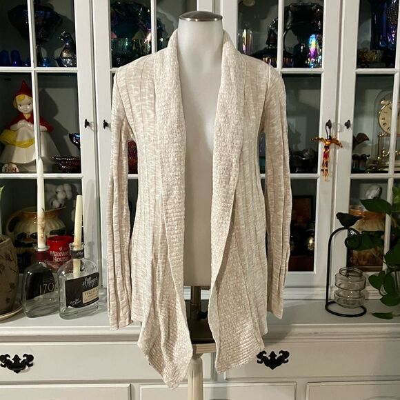 Say What? Cardigan Off White Beige Cardigan Sz Small - Picture 1 of 8
